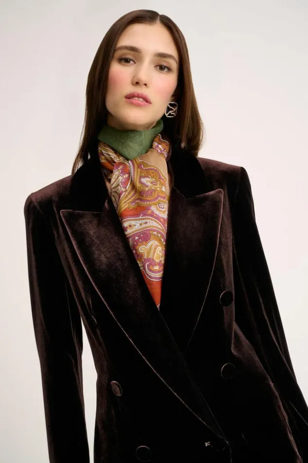 Luisa Spagnoli Scarves And Foulards Rodello 8211 Silk Stole Brown 8211 Women Luisa Spagnoli Scarves And Foulards Rodello 8211 Silk Stole Brown 8211 Women