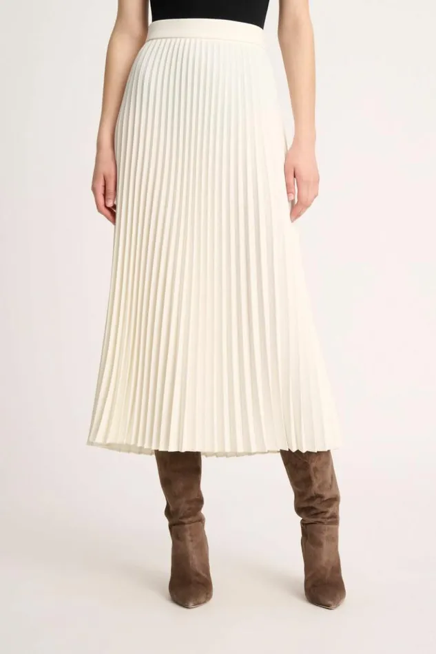 Luisa Spagnoli Skirts And Shorts Filetto 8211 Pleated Skirt Butter 8211 Women