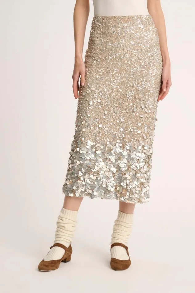 Luisa Spagnoli Skirts And Shorts Filtro 8211 Sequin Skirt 8211 Fashion Show 8211 Women