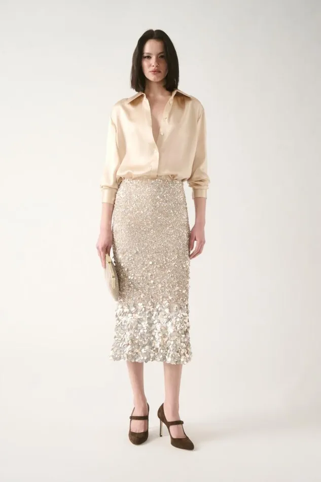 Luisa Spagnoli Skirts And Shorts Filtro 8211 Sequin Skirt 8211 Fashion Show 8211 Women Luisa Spagnoli Skirts And Shorts Filtro 8211 Sequin Skirt 8211 Fashion Show 8211 Women