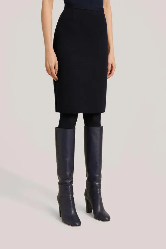 Luisa Spagnoli Skirts And Shorts Macadamia 8211 Woolen Skirt Blue 8211 Women