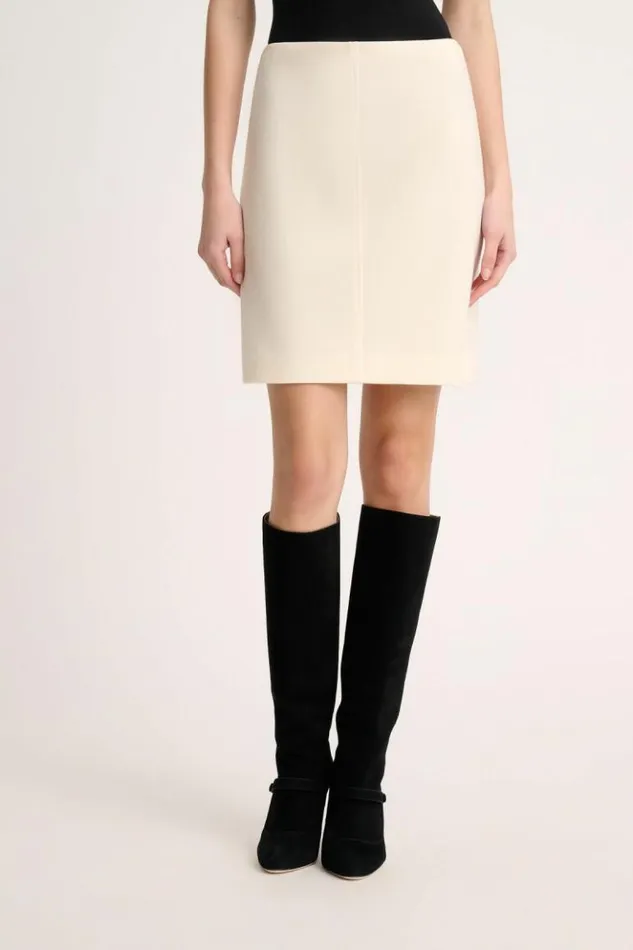 Luisa Spagnoli Skirts And Shorts Meme 8211 Wool Miniskirt Cream 8211 Women