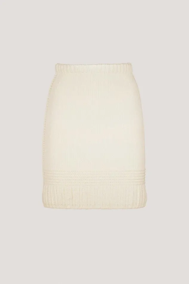 Luisa Spagnoli Skirts And Shorts Mescalina 8211 Wool Skirt Cream 8211 Women Luisa Spagnoli Skirts And Shorts Mescalina 8211 Wool Skirt Cream 8211 Women