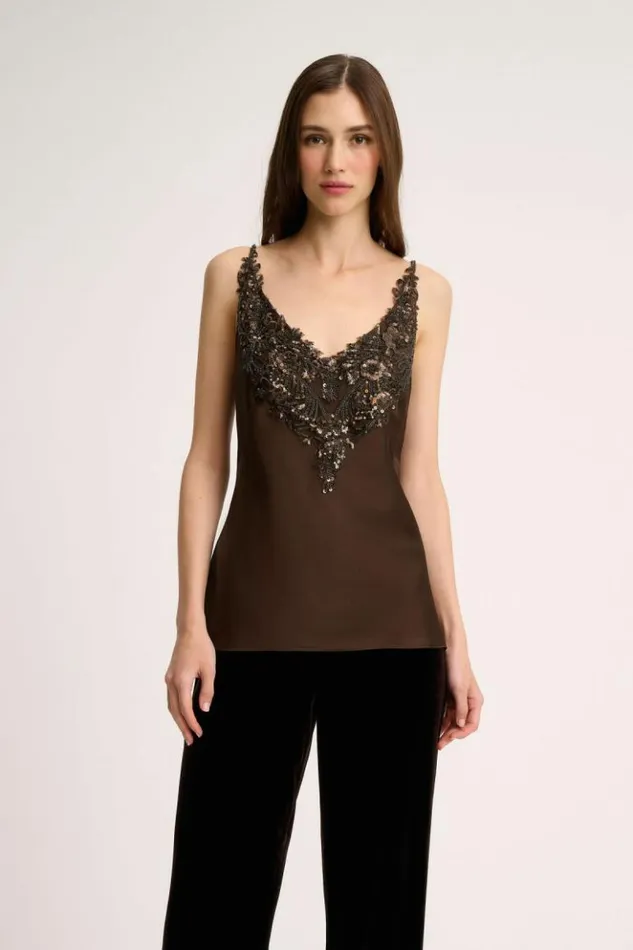 Luisa Spagnoli Tops And TShirts Liquore 8211 Elegant Top 8211 Women