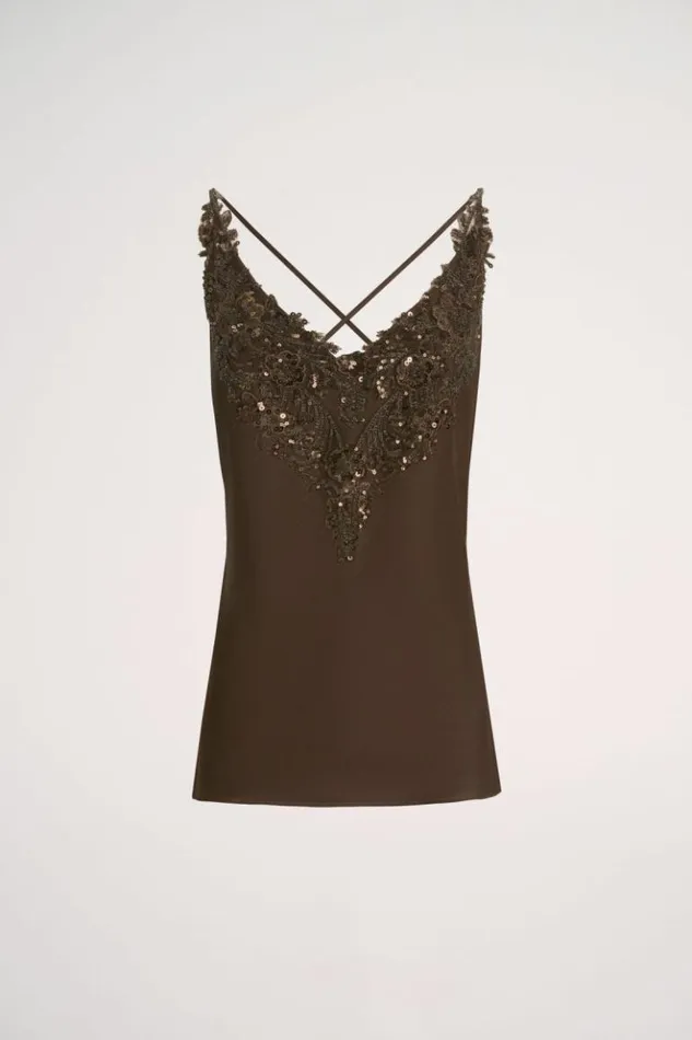 Luisa Spagnoli Tops And TShirts Liquore 8211 Elegant Top 8211 Women Luisa Spagnoli Tops And TShirts Liquore 8211 Elegant Top 8211 Women