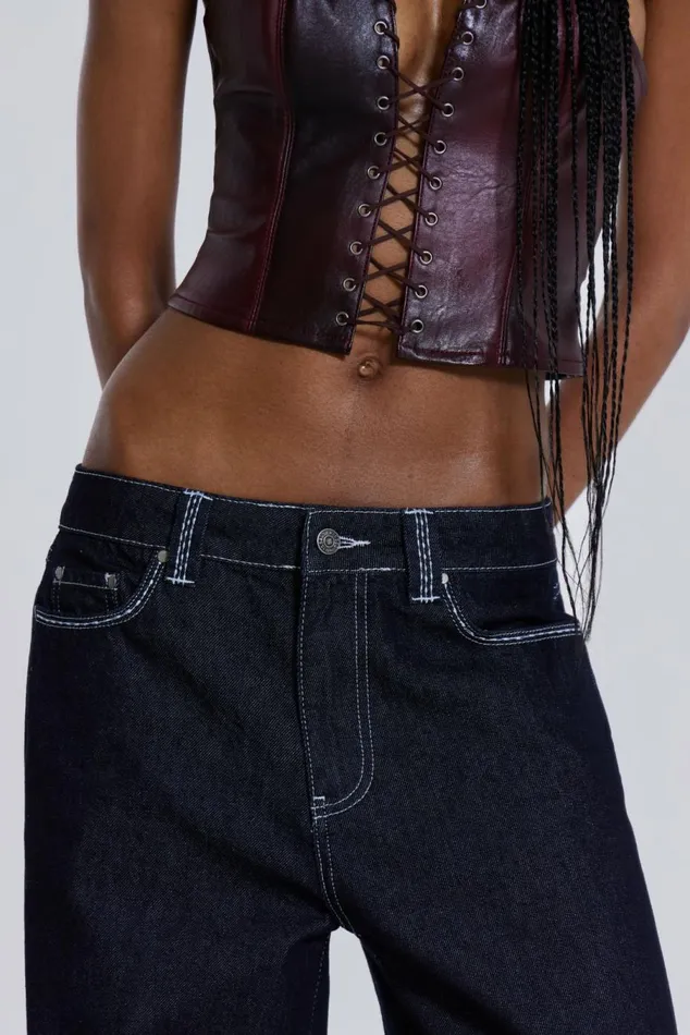 Lynx Faux Leather Corset Top Multi Women Jaded London Corsets