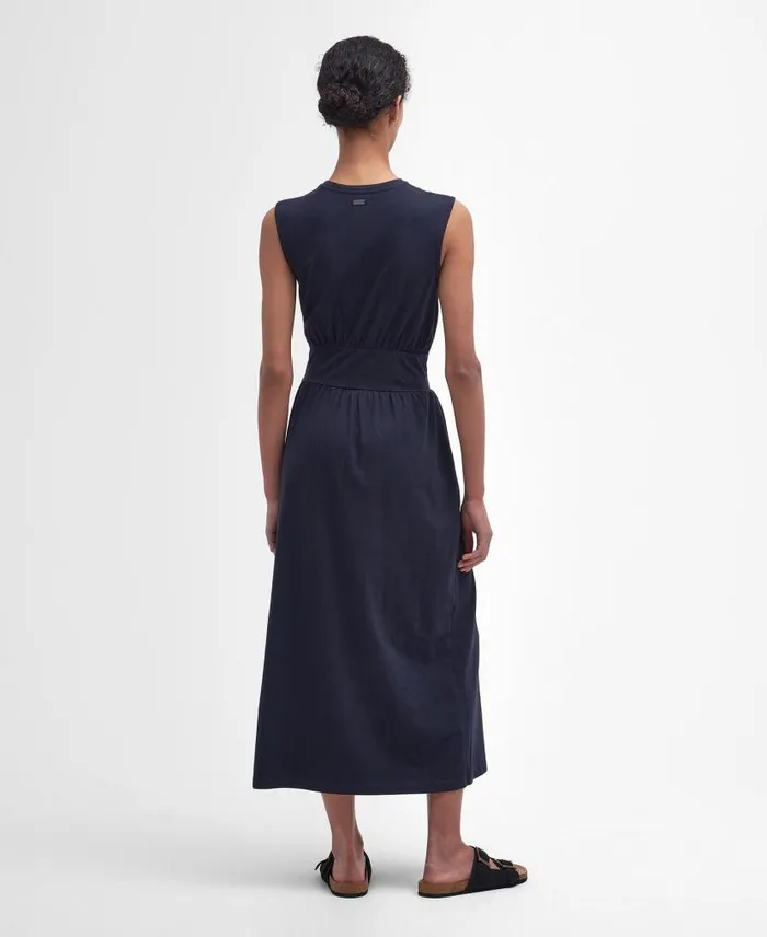 Maisie Sleeveless Midi Dress Classic Navy Women Barbour Dresses and Skirts