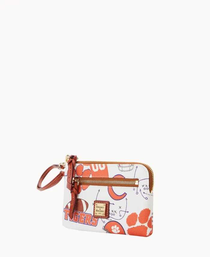 ManWoman Collegiate Clemson University Zip Around Wristlet Clemson Dooney and Bourke Wallets ManWoman Collegiate Clemson University Zip Around Wristlet Clemson Dooney and Bourke Wallets