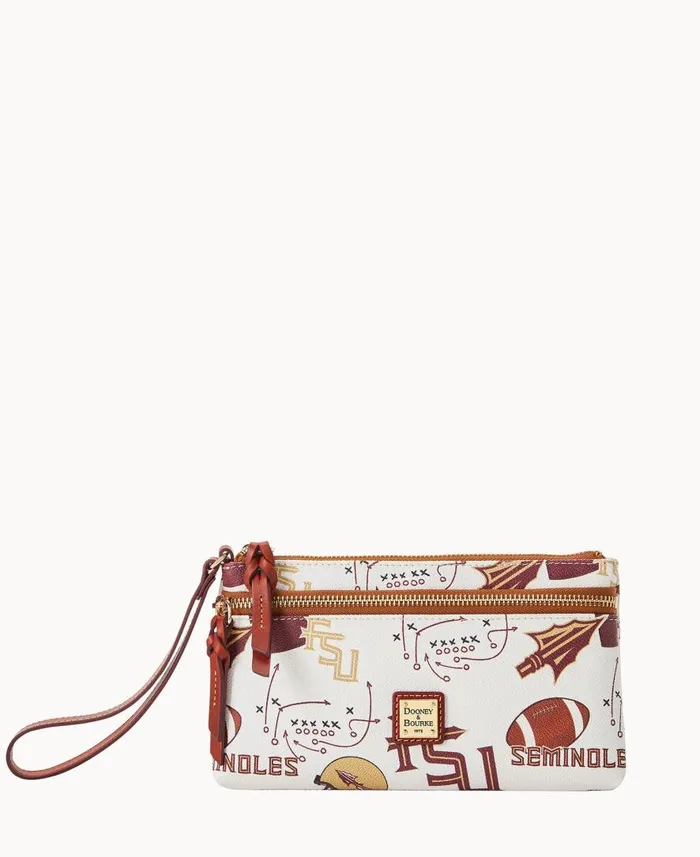 ManWoman Collegiate Florida State Double Zip Wristlet Florida State University Dooney and Bourke Wallets ManWoman Collegiate Florida State Double Zip Wristlet Florida State University Dooney and Bourke Wallets