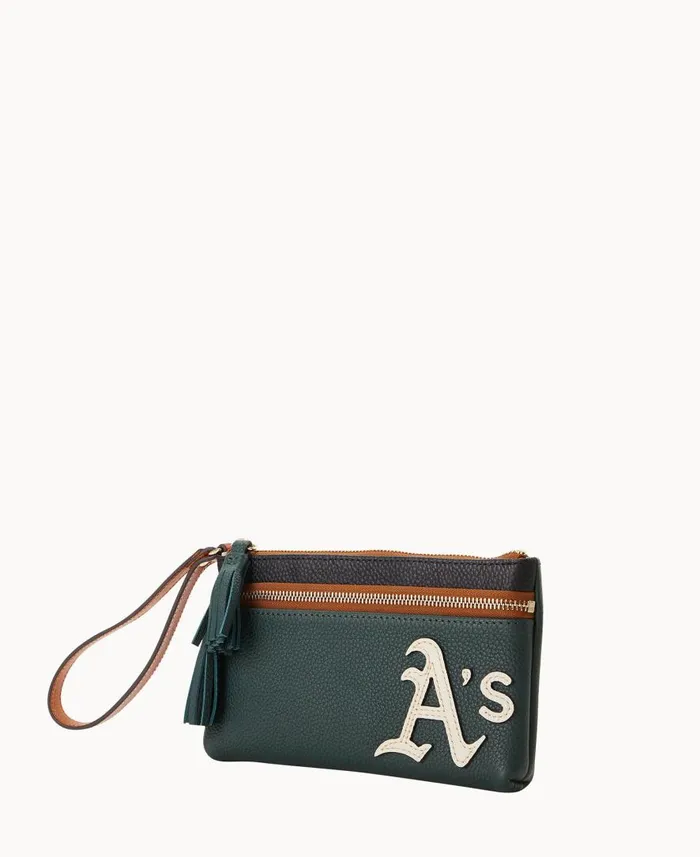 ManWoman MLB Athletics Double Zip Wristlet Athletics Dooney and Bourke Wallets ManWoman MLB Athletics Double Zip Wristlet Athletics Dooney and Bourke Wallets