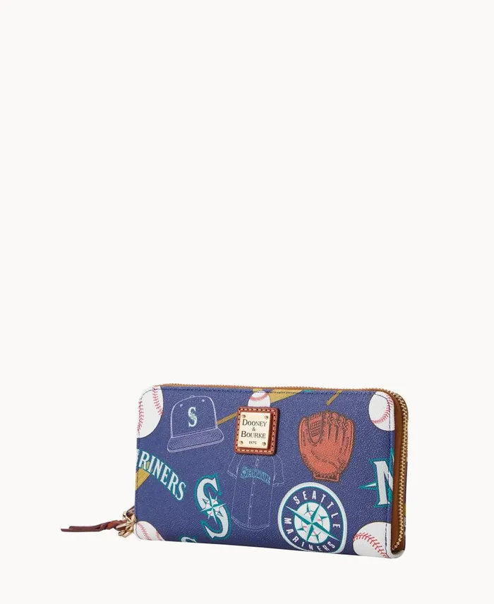ManWoman MLB Mariners Large Zip Around Wristlet Mariners Dooney and Bourke Wallets ManWoman MLB Mariners Large Zip Around Wristlet Mariners Dooney and Bourke Wallets