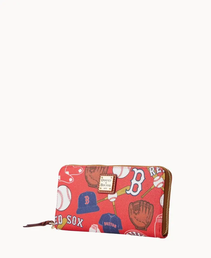ManWoman MLB Red Sox Large Zip Around Wristlet Red Sox Dooney and Bourke Wallets ManWoman MLB Red Sox Large Zip Around Wristlet Red Sox Dooney and Bourke Wallets