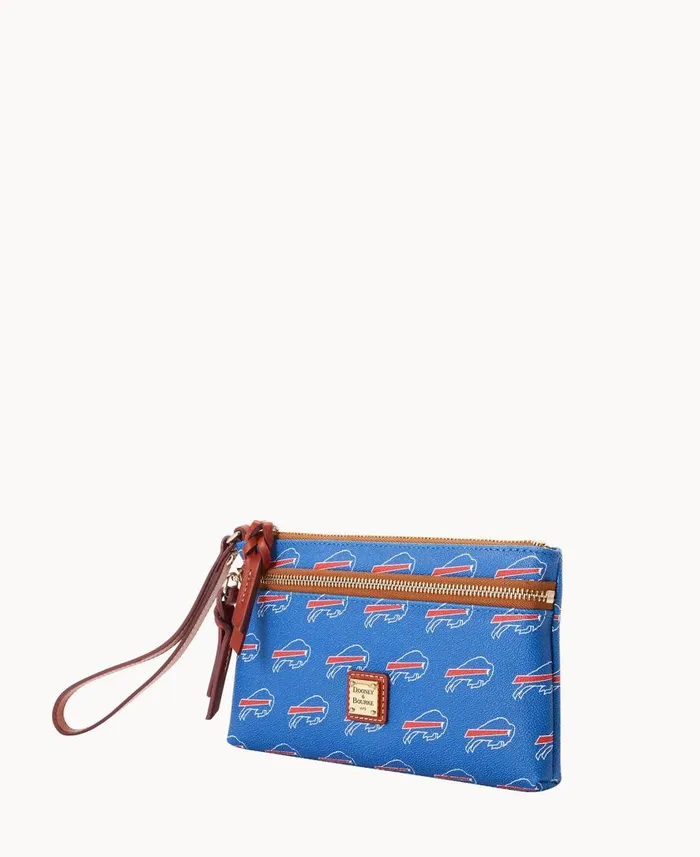 ManWoman NFL Bills Double Zip Wristlet Buffalo Bills Dooney and Bourke Wallets ManWoman NFL Bills Double Zip Wristlet Buffalo Bills Dooney and Bourke Wallets