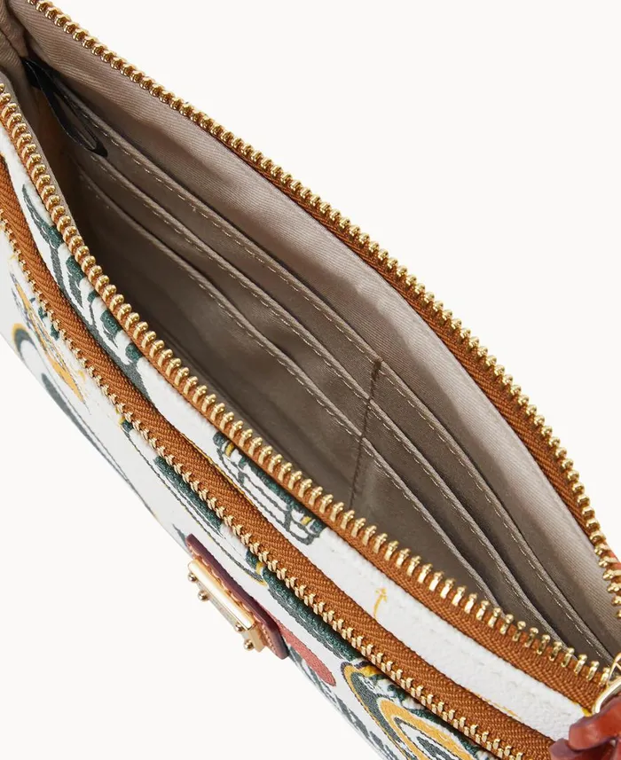 ManWoman NFL Packers Double Zip Wristlet Green Bay Packers Dooney and Bourke Wallets ManWoman NFL Packers Double Zip Wristlet Green Bay Packers Dooney and Bourke Wallets