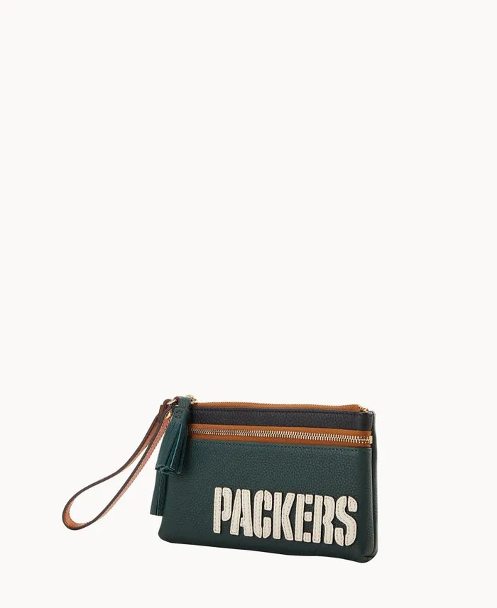 ManWoman NFL Packers Double Zip Wristlet Packers Dooney and Bourke Wallets ManWoman NFL Packers Double Zip Wristlet Packers Dooney and Bourke Wallets