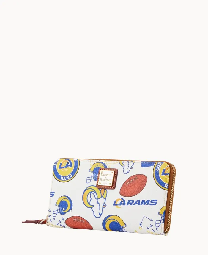 ManWoman NFL Rams Large Zip Around Wristlet Rams Dooney and Bourke Wallets ManWoman NFL Rams Large Zip Around Wristlet Rams Dooney and Bourke Wallets