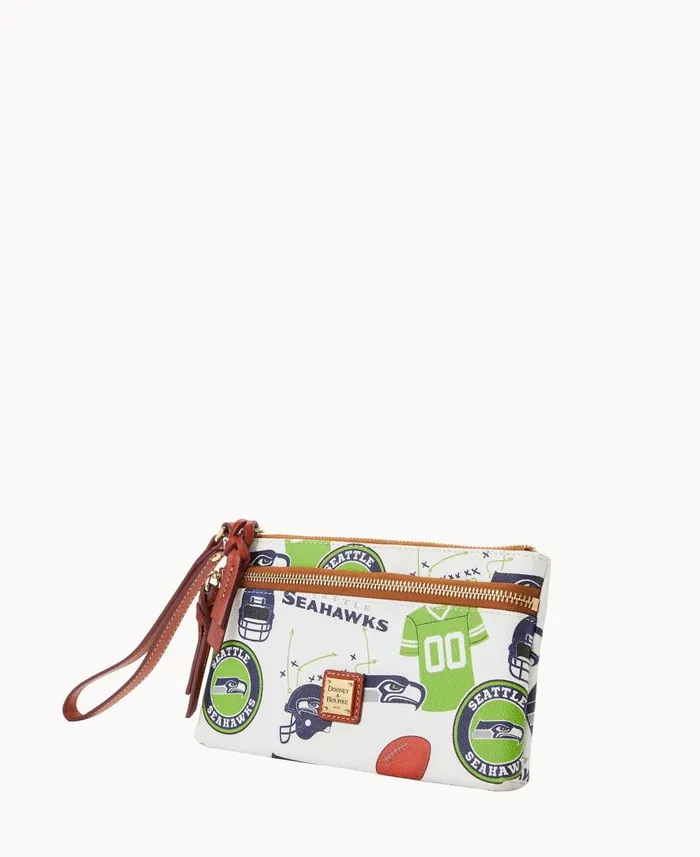 ManWoman NFL Seahawks Double Zip Wristlet Seattle Seahawks Dooney and Bourke Wallets ManWoman NFL Seahawks Double Zip Wristlet Seattle Seahawks Dooney and Bourke Wallets