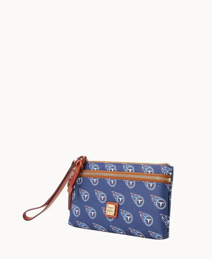 ManWoman NFL Titans Double Zip Wristlet Tennessee Titans Dooney and Bourke Wallets ManWoman NFL Titans Double Zip Wristlet Tennessee Titans Dooney and Bourke Wallets