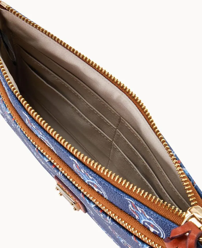 ManWoman NFL Titans Double Zip Wristlet Tennessee Titans Dooney and Bourke Wallets ManWoman NFL Titans Double Zip Wristlet Tennessee Titans Dooney and Bourke Wallets