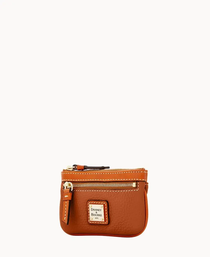 ManWoman Pebble Grain Coin Case Caramel Dooney and Bourke Wallets ManWoman Pebble Grain Coin Case Caramel Dooney and Bourke Wallets