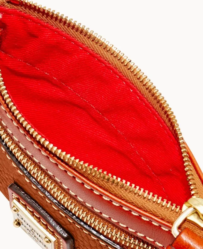 ManWoman Pebble Grain Coin Case Caramel Dooney and Bourke Wallets ManWoman Pebble Grain Coin Case Caramel Dooney and Bourke Wallets