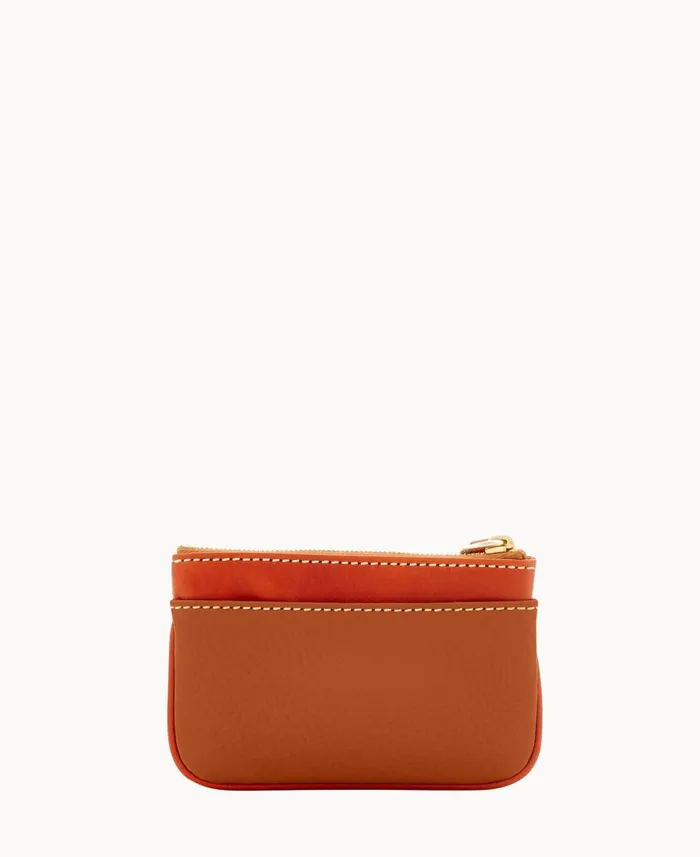 ManWoman Pebble Grain Coin Case Caramel Dooney and Bourke Wallets ManWoman Pebble Grain Coin Case Caramel Dooney and Bourke Wallets