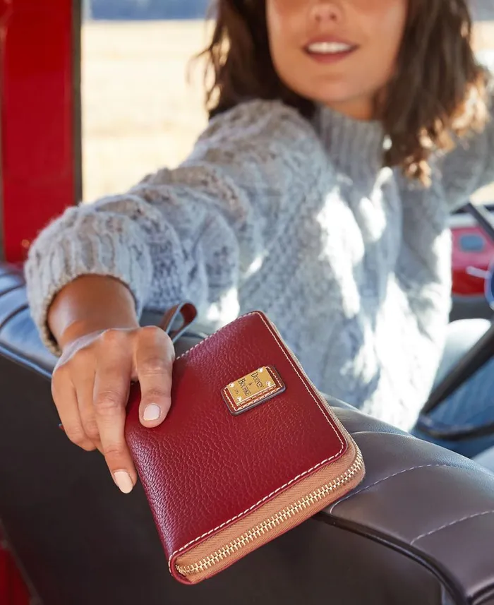 ManWoman Pebble Grain Large Zip Around Wristlet Black Dooney and Bourke Wallets ManWoman Pebble Grain Large Zip Around Wristlet Black Dooney and Bourke Wallets