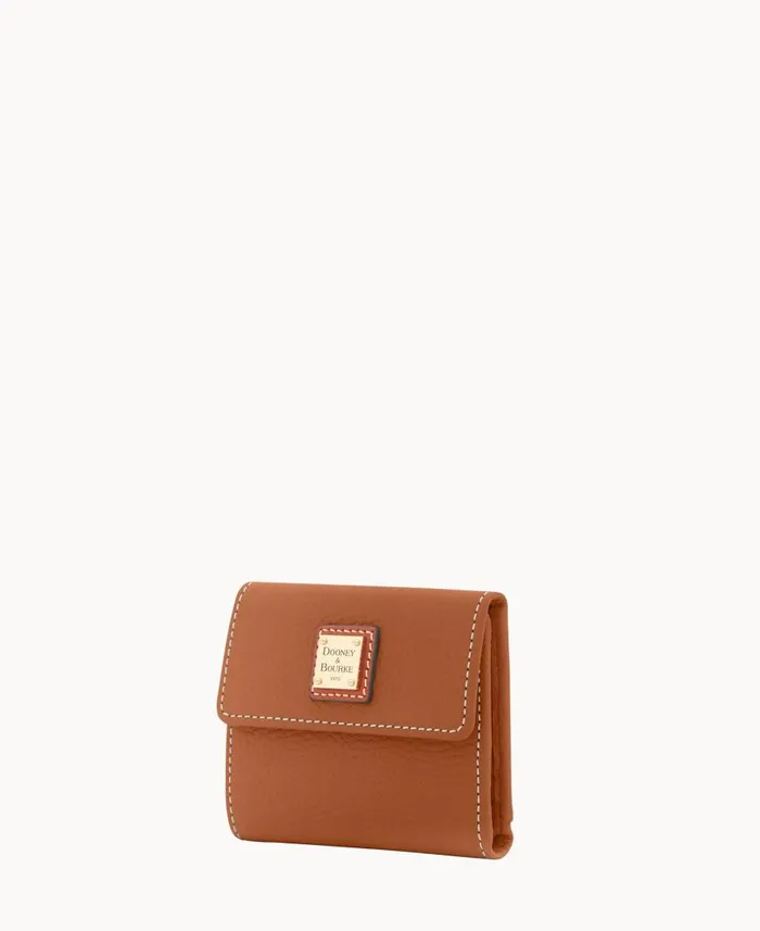 ManWoman Pebble Grain Small Flap Credit Card Wallet Caramel Dooney and Bourke Wallets ManWoman Pebble Grain Small Flap Credit Card Wallet Caramel Dooney and Bourke Wallets