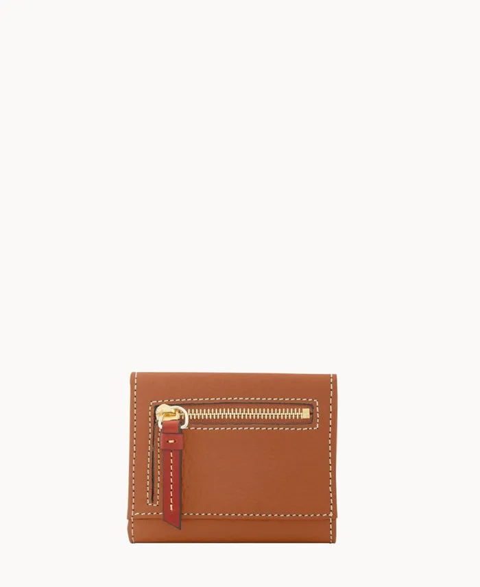 ManWoman Pebble Grain Small Flap Credit Card Wallet Caramel Dooney and Bourke Wallets ManWoman Pebble Grain Small Flap Credit Card Wallet Caramel Dooney and Bourke Wallets