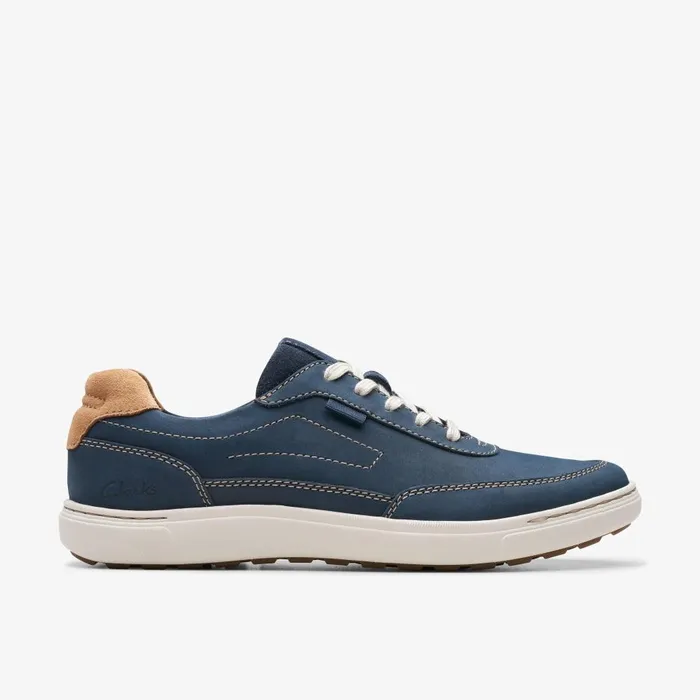 Mapstone Trail Navy Nubuck Men Clarks Sneakers