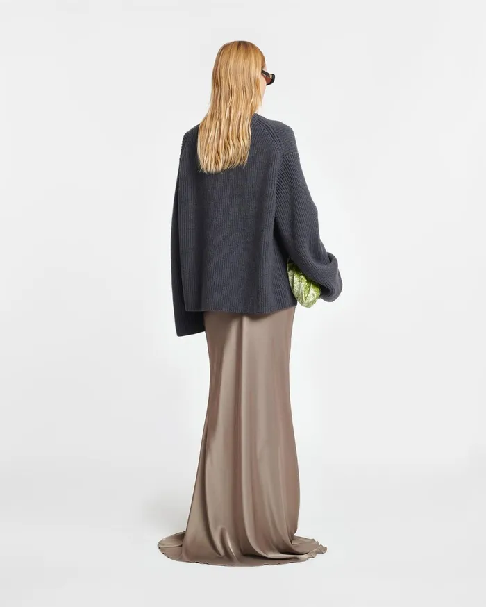 Maura CashmereBlend Sweater School Grey Women Nanushka Tops
