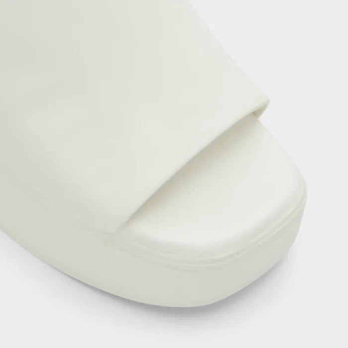 Maysee White Leather Smooth Women ALDO Heels