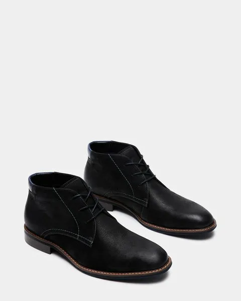 Men039s BARAN BLACK NUBUCK Black Nubuck Steve Madden Boots Men039s BARAN BLACK NUBUCK Black Nubuck Steve Madden Boots