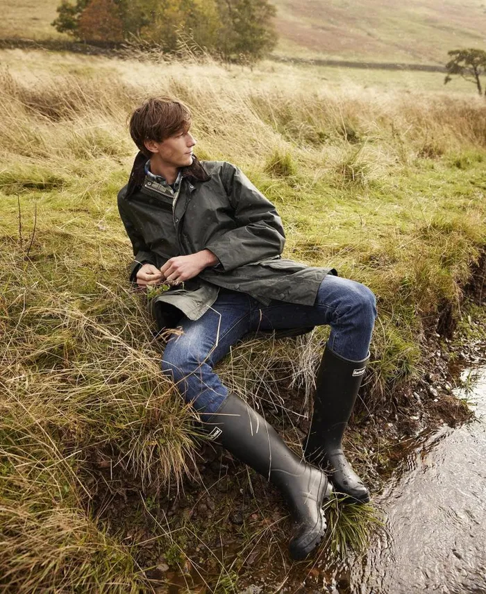 Men039s Bede Wellington Boots Black Men Barbour Wellingtons