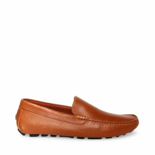 Men039s BERGAMO TAN LEATHER Tan Leather Steve Madden Loafers