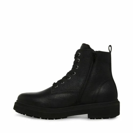 Men039s DENALII BLACK LEATHER Black Leather Steve Madden Boots Men039s DENALII BLACK LEATHER Black Leather Steve Madden Boots
