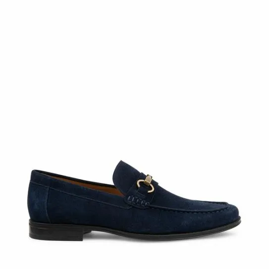 Men039s GADDIS NAVY SUEDE Navy Suede Steve Madden Loafers