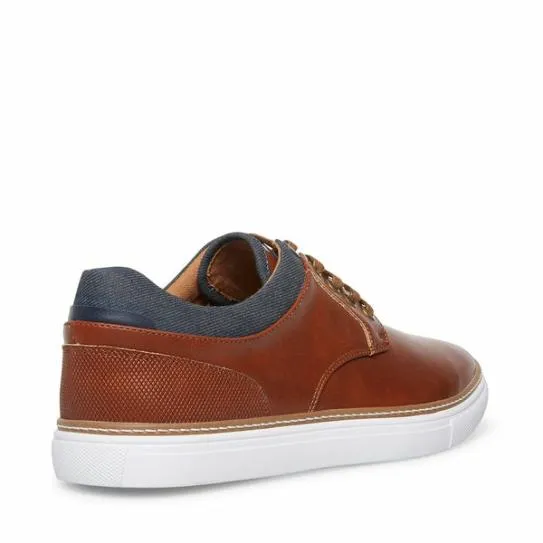 Men039s GULLY TAN Tan Leather Steve Madden Sneakers Men039s GULLY TAN Tan Leather Steve Madden Sneakers