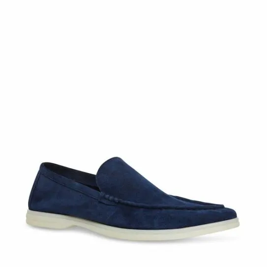 Men039s LARKEN NAVY SUEDE Navy Suede Steve Madden Loafers Men039s LARKEN NAVY SUEDE Navy Suede Steve Madden Loafers