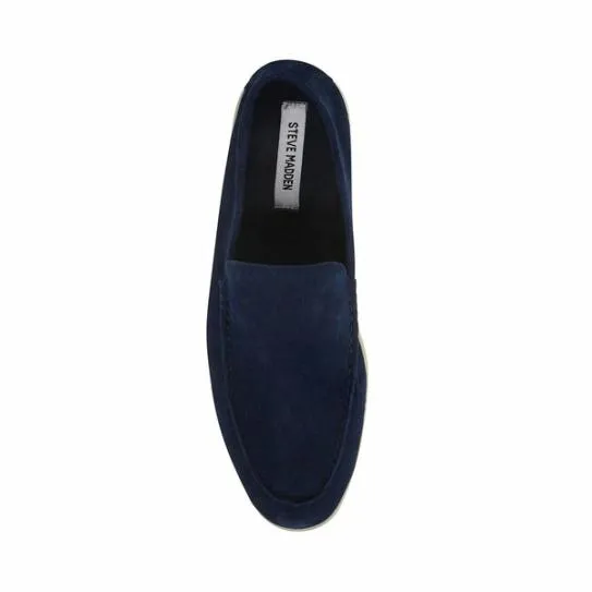 Men039s LARKEN NAVY SUEDE Navy Suede Steve Madden Loafers Men039s LARKEN NAVY SUEDE Navy Suede Steve Madden Loafers