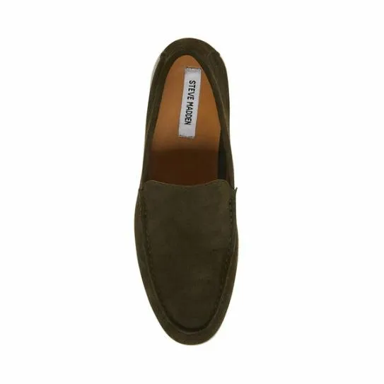 Men039s LARKEN OLIVE SUEDE Olive Suede Steve Madden Loafers Men039s LARKEN OLIVE SUEDE Olive Suede Steve Madden Loafers