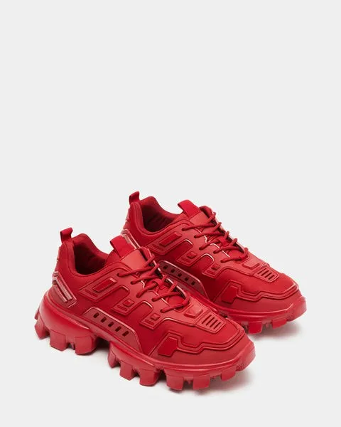 Men039s PONCE RED Red Steve Madden Sneakers Men039s PONCE RED Red Steve Madden Sneakers