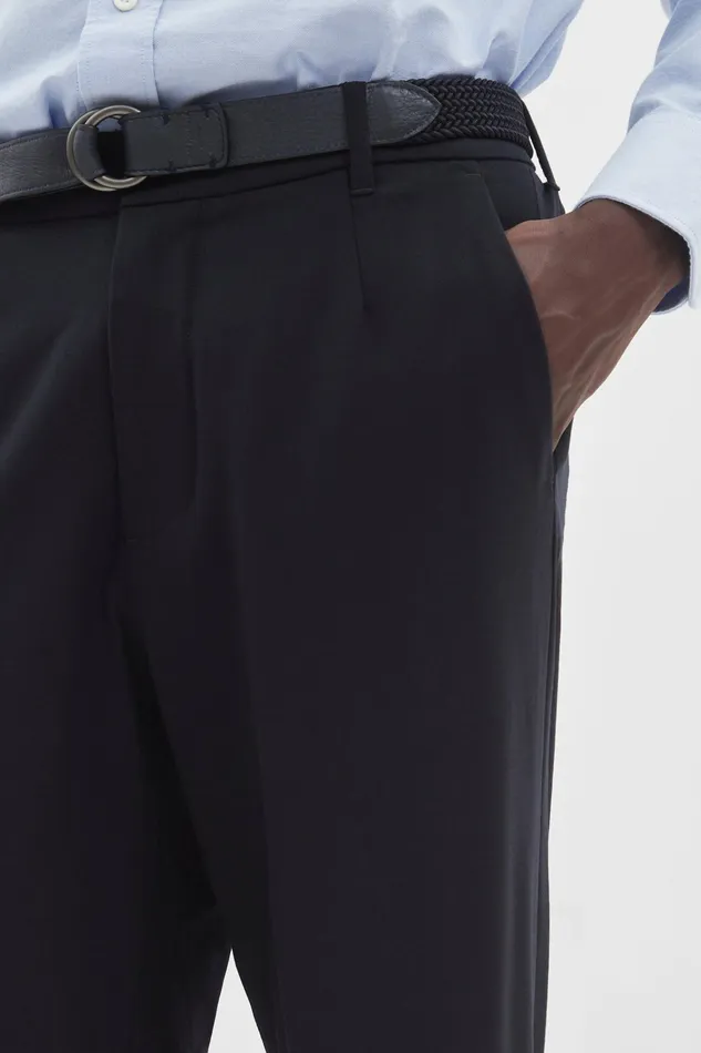 Men Aaren Cordura Tech Wool Trouser Dark Navy Norse Projects Trousers