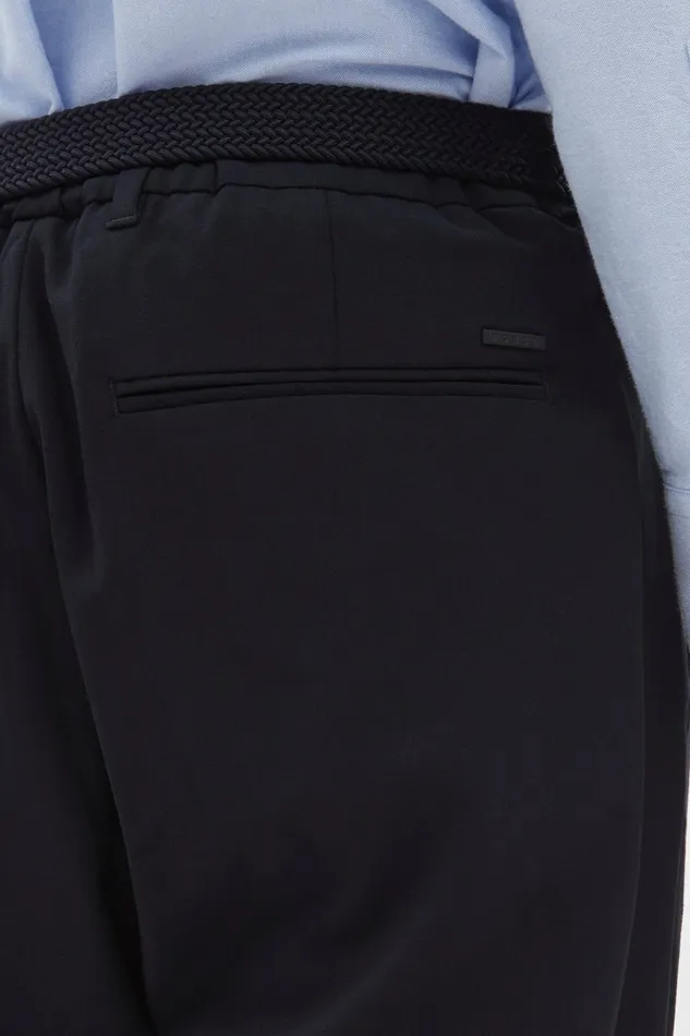 Men Aaren Cordura Tech Wool Trouser Dark Navy Norse Projects Trousers