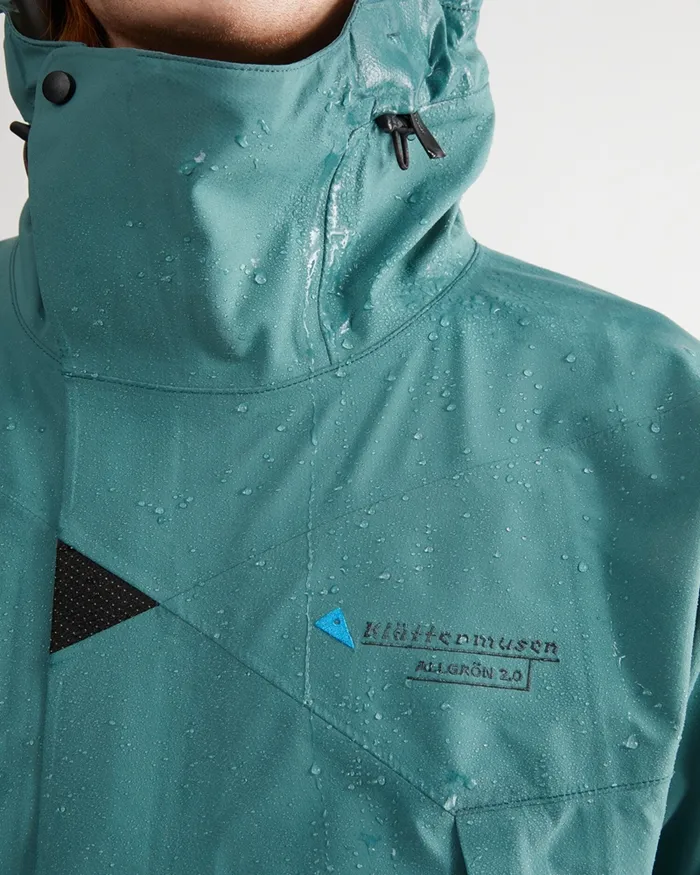 Men Allgrn 20 Waterproof Cutan Jacket Frost Green Klttermusen Waterproof Jackets