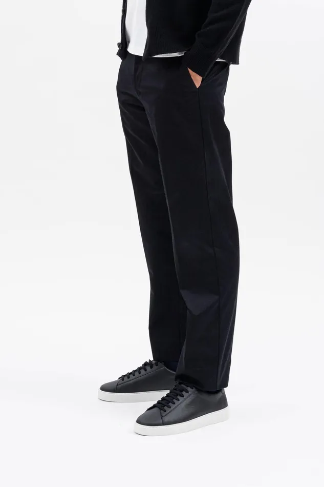 Men Andersen Gabardine Chino Black Norse Projects Trousers