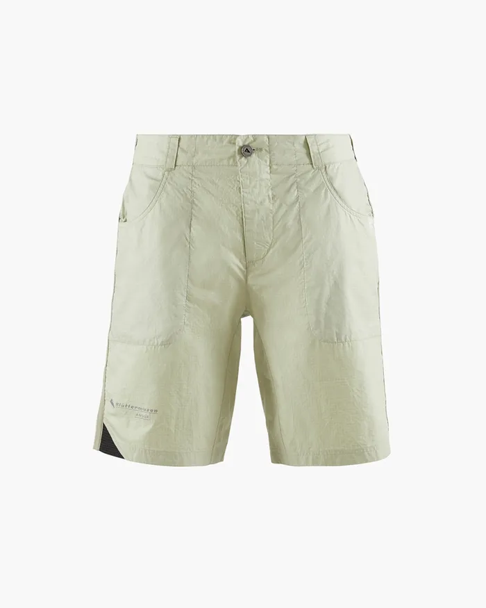 Men Ansur Katla Cotton Shorts Swamp Greensilver Green Klttermusen Shorts