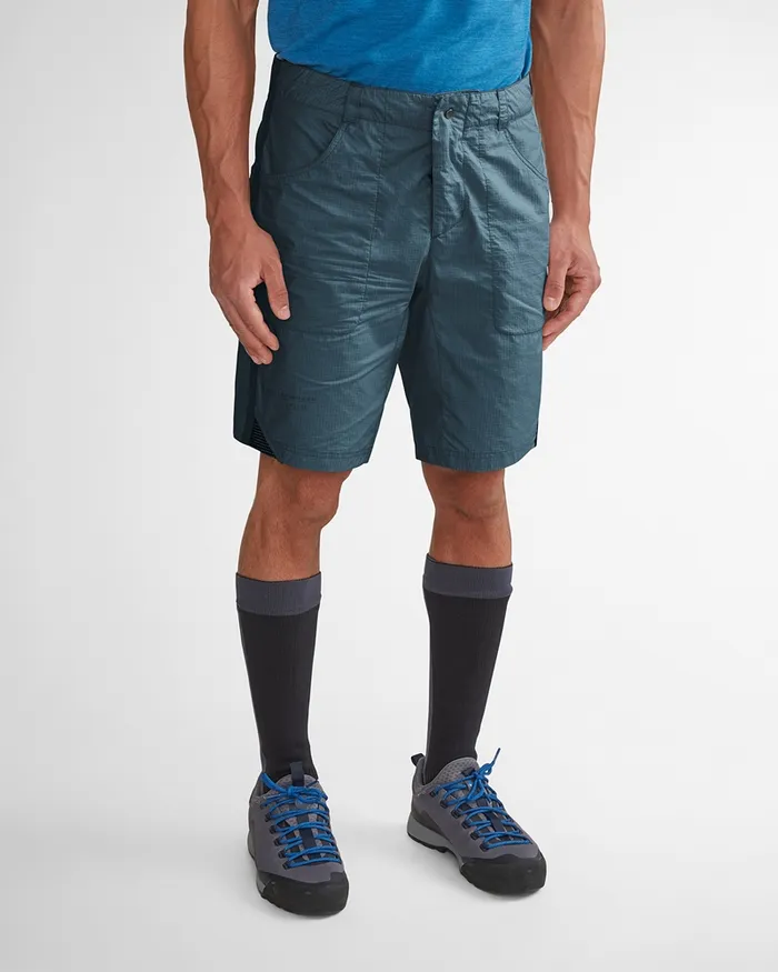 Men Ansur Katla Cotton Shorts Swamp Greensilver Green Klttermusen Shorts