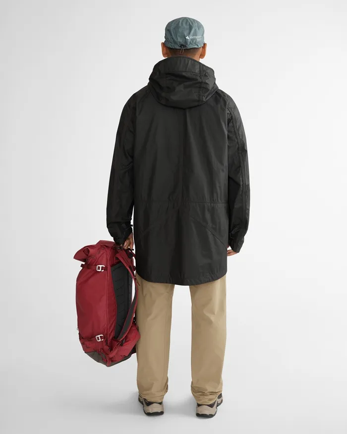Men Ansur Windproof Parka Raven Black Klttermusen Wind Resistant Jackets
