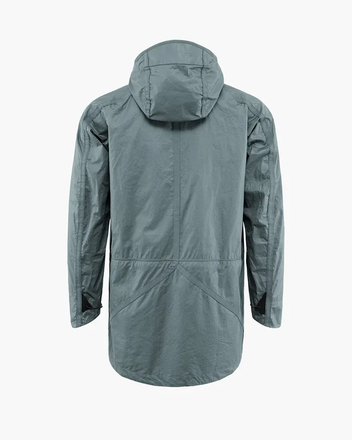 Men Ansur Windproof Parka Stone Blue Klttermusen Wind Resistant Jackets